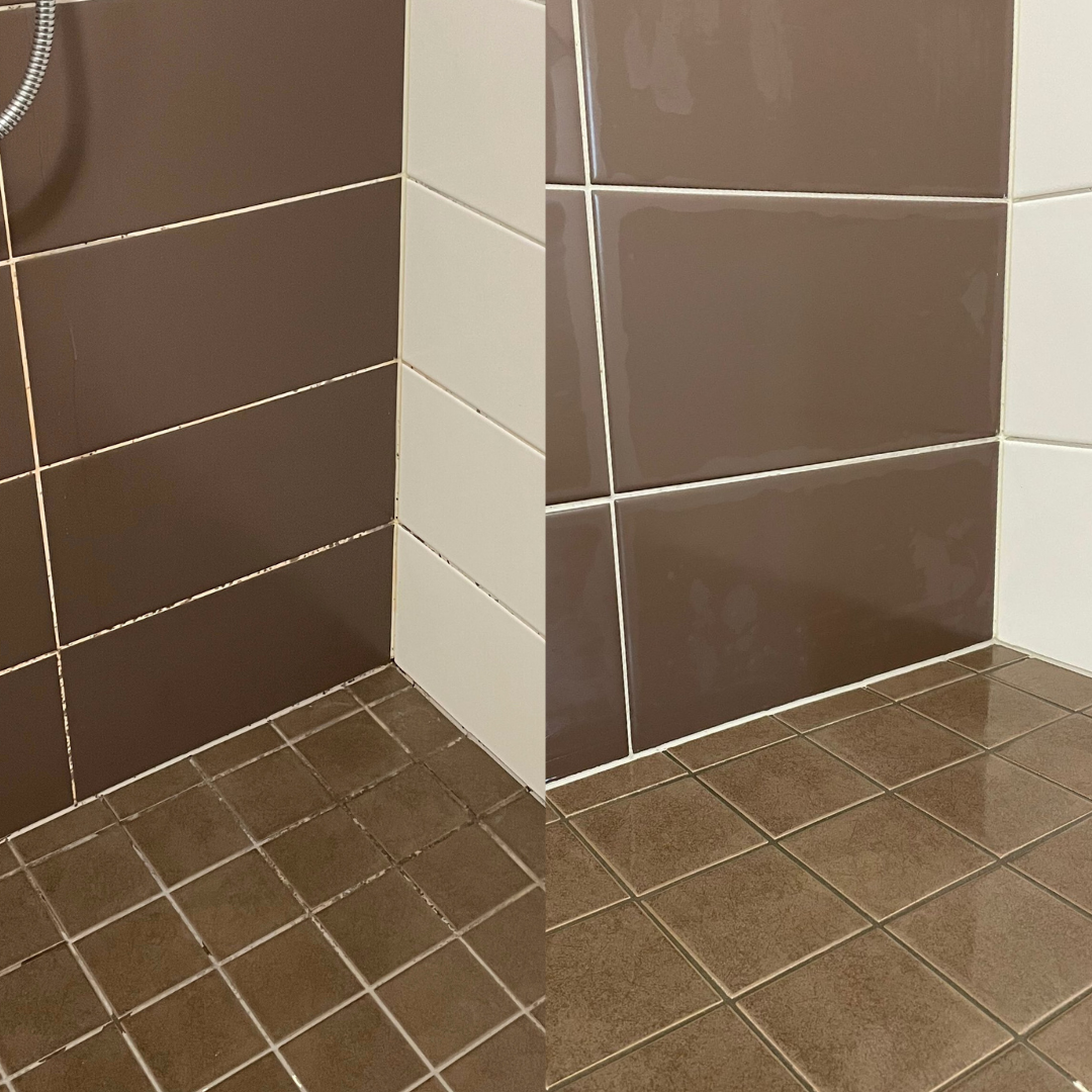 Miten kylpyhuoneen kuluneet tai likaiset saumat saa puhtaaksi?